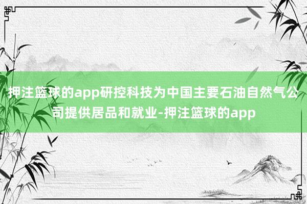 押注篮球的app研控科技为中国主要石油自然气公司提供居品和就业-押注篮球的app