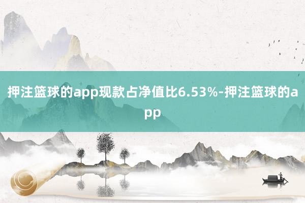 押注篮球的app现款占净值比6.53%-押注篮球的app