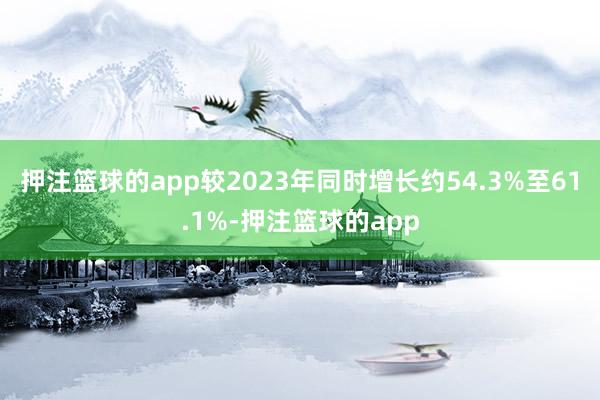 押注篮球的app较2023年同时增长约54.3%至61.1%-押注篮球的app