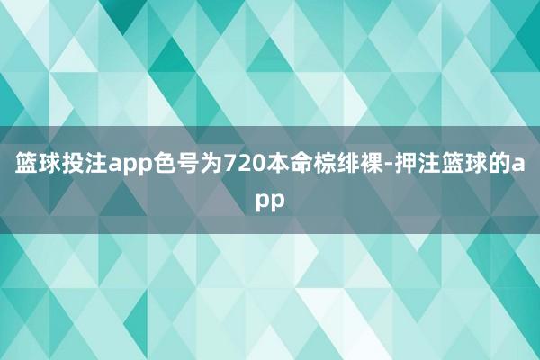 篮球投注app色号为720本命棕绯裸-押注篮球的app