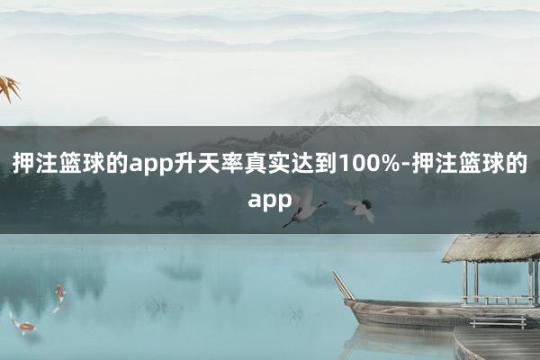 押注篮球的app升天率真实达到100%-押注篮球的app
